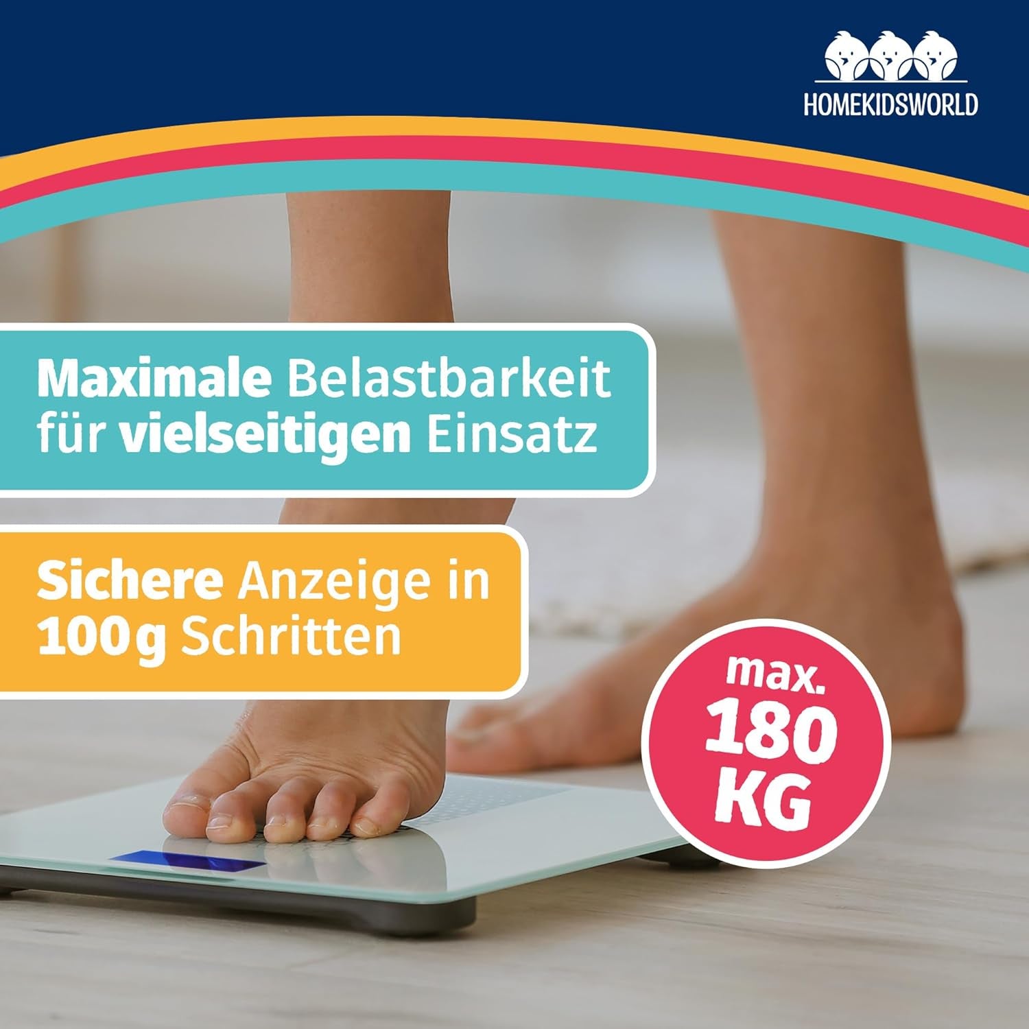 Homekidsworld Kombi-Waage Für Babys Und Erwachsene: Präzise Waage Für Babys Und Erwachsene, Personenwaage Digital Mit 50G Genauigkeit Von 0-180 Kg -, Körperwaage Ideal Für Neugeborene Als Babywaage