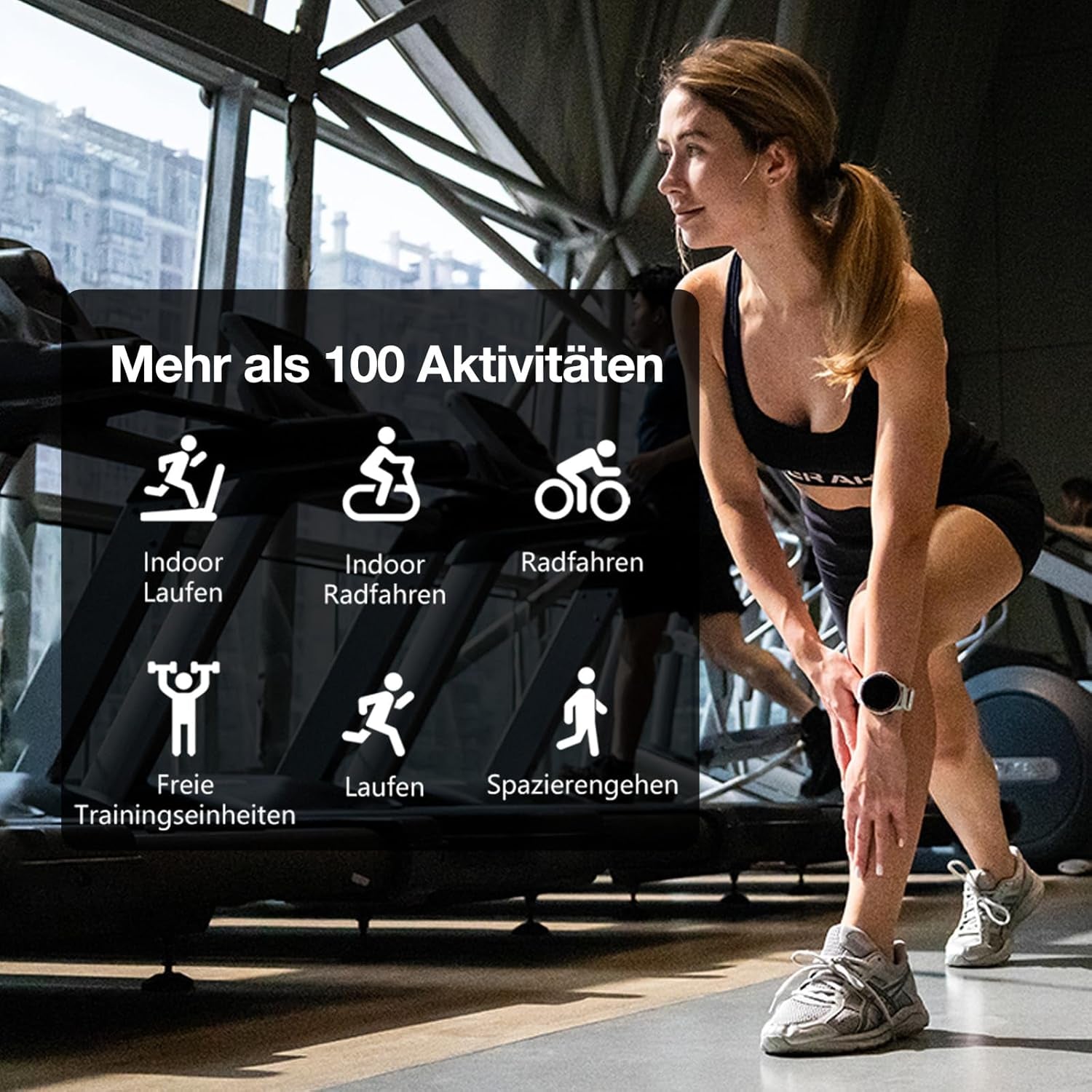 Legion GPS Smartwatch Damen -1.43‘’ AMOLED Display,100+ Sportmodi,5Atm Wasserdicht Fitnessuhr Mit 24/7 Herzfrequenz,Schlafmonitor Für Android Ios