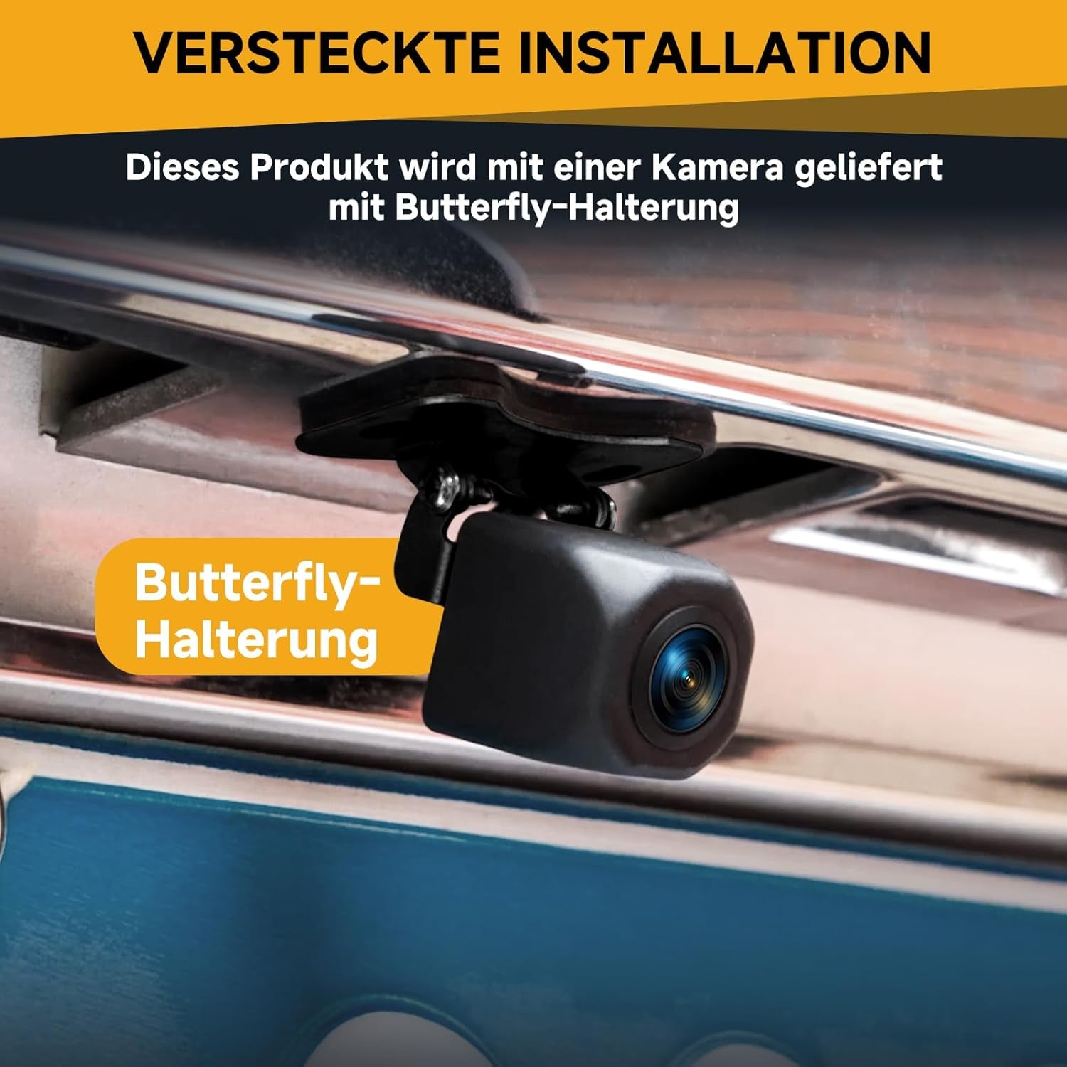 AHD Rückfahrkamera Auto, Universal NTSC & PAL IP67 Wasserdicht Auto Rückansicht Kamera 170° Weitwinkel Mit 26 Ft Stecker Für Auto LKW SUV Wohnmobil