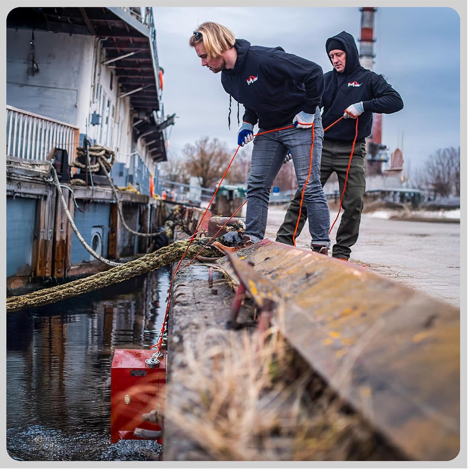 Magnetfischen Set - 250 KG - Ø75Mm - Neodym Magnet Mit Seil (20M) & Handschuhe - Magnet Fischen Angel - Ösenmagnet - Fishing Magnetangel - Magnetangeln Set