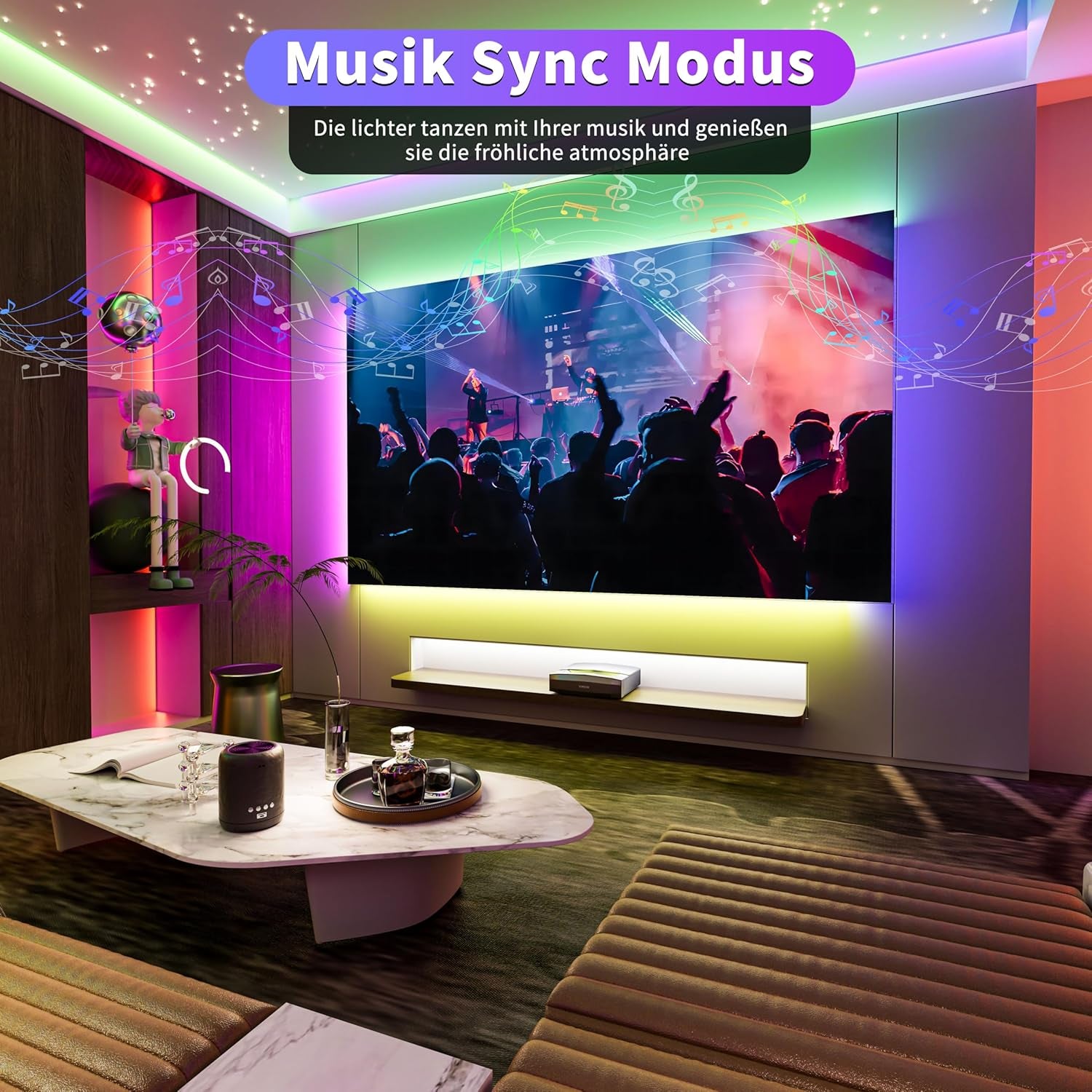 WIFI COB RGB LED Streifen 6M,Farbe Wechsel Dimmbar LED Band Licht Dc24V,Smart Funktioniert Mit Tuya/Alexa/Google Assistant,Mehrfarbiges Flexibles LED Strip Light Für TV,DIY Dekoration