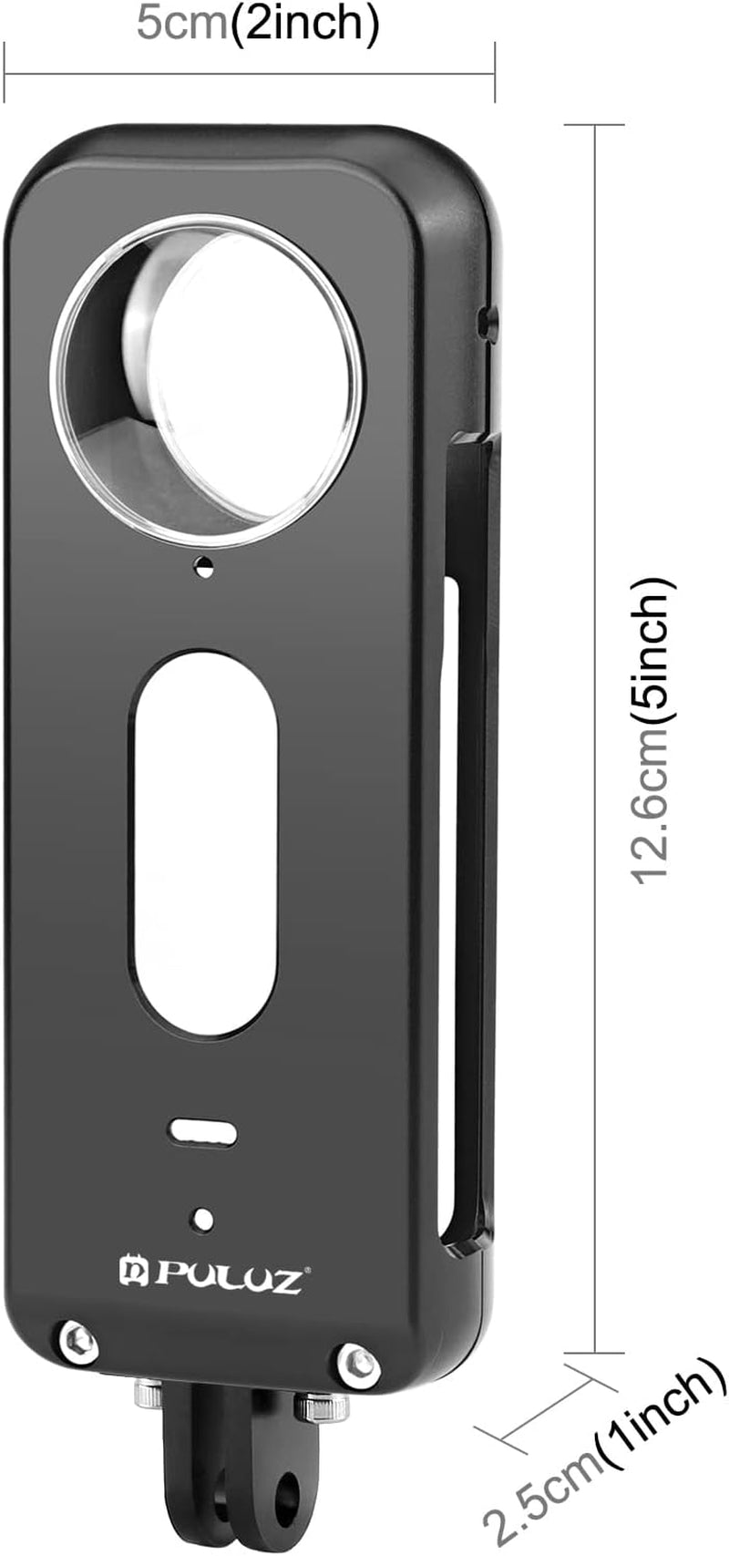 PULUZ Luftfahrt-Aluminium-Legierung, Schutzgehäuse Mit Linsenschutz, Für Insta360 X3, Schwarz , Action-Kameratasche, Schutzhülle, Kameratasche, Kamera-Abdeckung