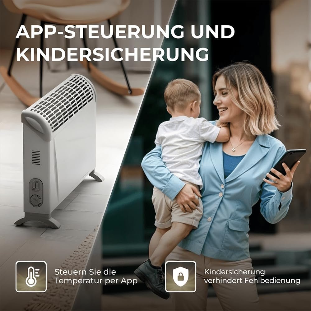 BR Bringer Smart Thermostat Steckdose – WLAN & App – Steckdosenthermostat Mit Verbrauchsanzeige, LED Farbdisplay, Wochenprogramm & Fenster-Offen-Erkennung - Kompatibel Mit Amazon Alexa, Google Home
