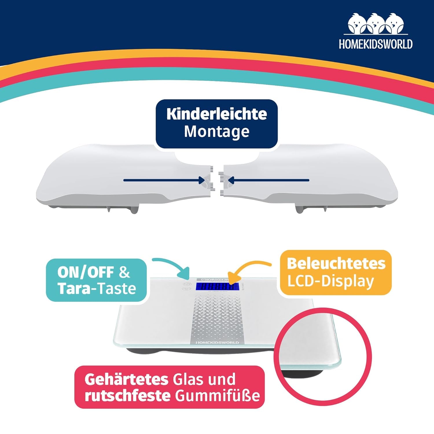 Homekidsworld Kombi-Waage Für Babys Und Erwachsene: Präzise Waage Für Babys Und Erwachsene, Personenwaage Digital Mit 50G Genauigkeit Von 0-180 Kg -, Körperwaage Ideal Für Neugeborene Als Babywaage