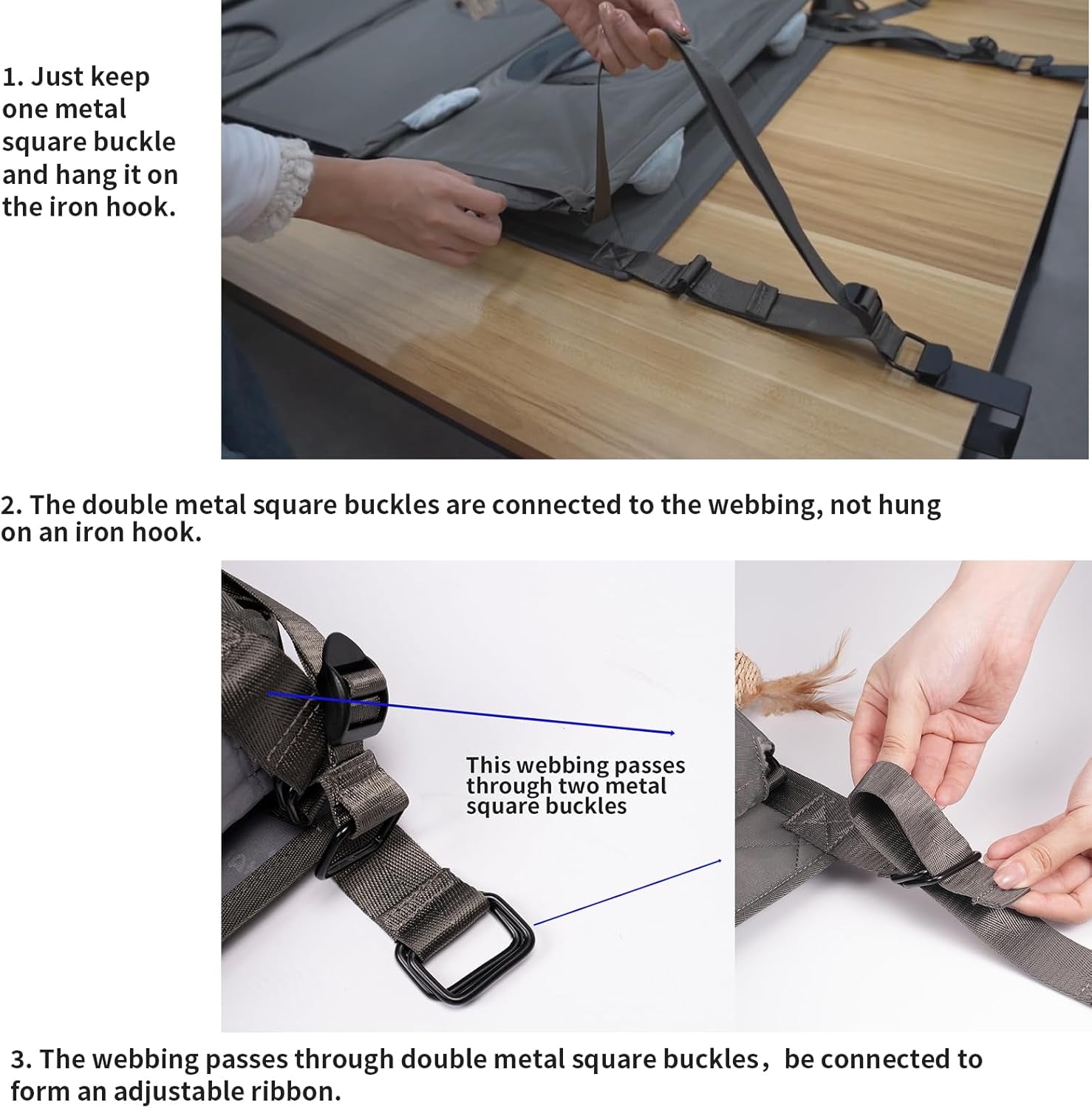 Hängender Kratzbaum - Tür Montiert Climber Katze Wand Katze Hängematte Für Indoor, Hanging/Erhöhte Bett - 4 Geschichte Mit Abnehmbaren Kissen, Ball Spielzeug Und Rollolo Katzenmöbel