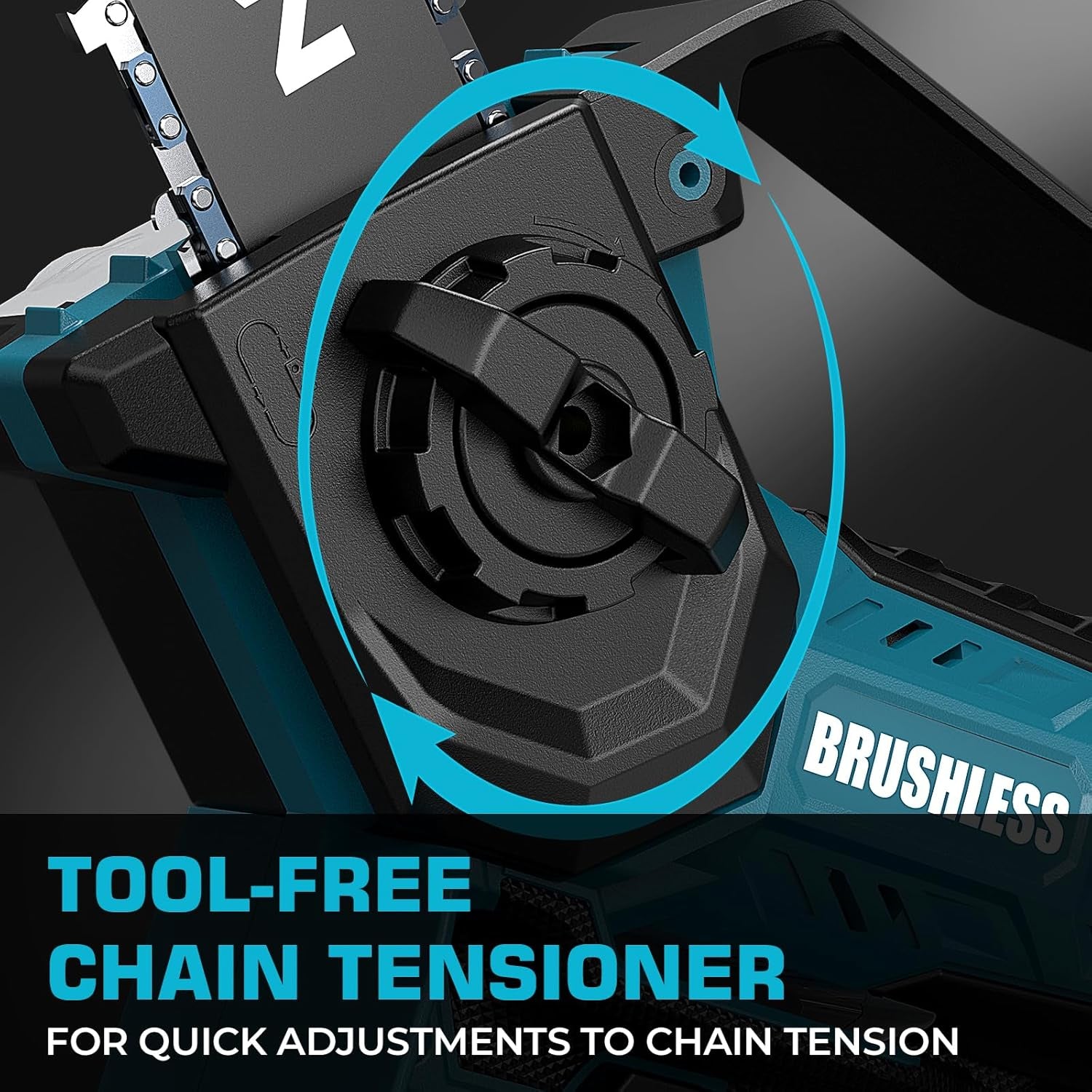 8-Zoll Kettensäge Für Makita 18V Akku, Automatischer Öler, Bürstenlose 6-Zoll Und 8-Zoll Akku Baumsäge, Batteriebetriebene Mini-Kettensäge Zum Holzschneiden Und Baumbeschneiden (Nur Werkzeug)