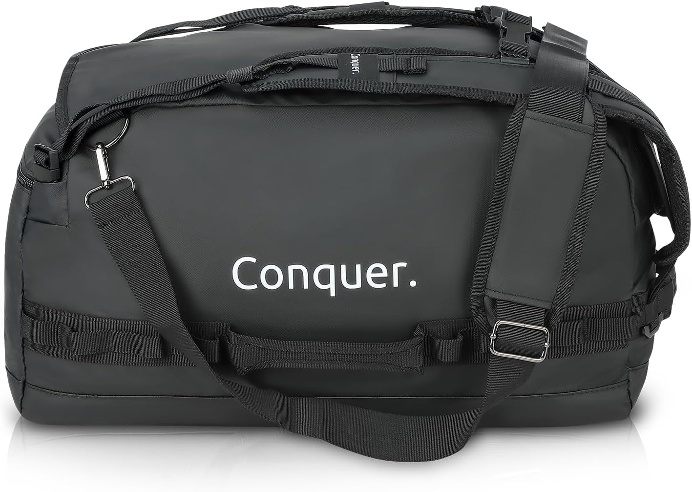 Conquer. Faltbare Reisetasche 45 L Duffel Bag Herren & Damen | Robuste, Wasserfeste & Große Reisetasche Handgepäck Mit Schultergurten & Schuhfach | Weekender, Sporttasche, Gym Bag