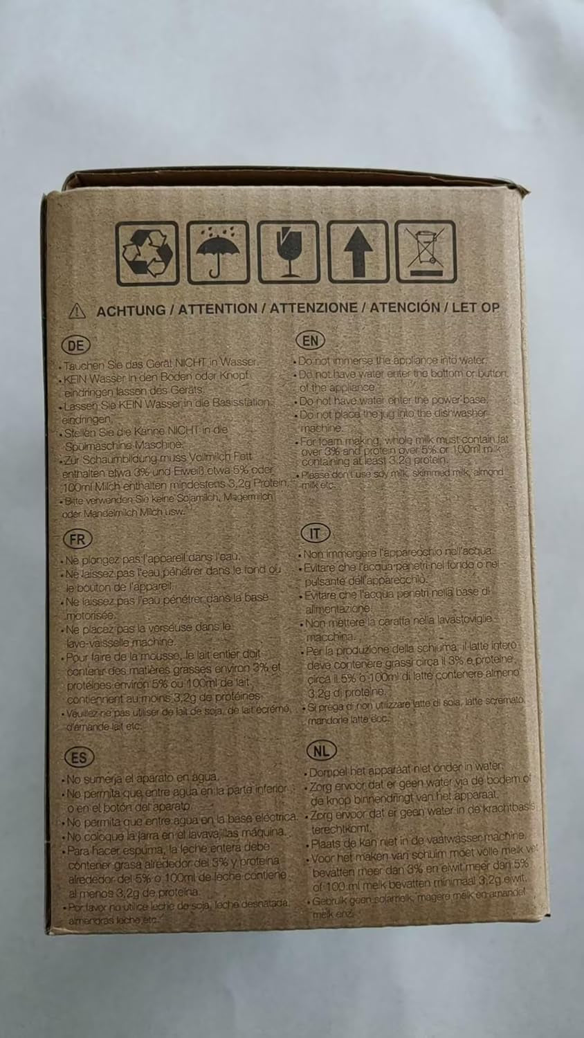 4 in 1 Milchaufschäumer Elektrisch Und Milchwärmer, Automatische Milchschäumer Für Heiß & Kalt, Elektrischer Milchaufschäumer Visuelles Glas, Schaum Maker Für Kaffee, Latte, Cappuccino, Weiß