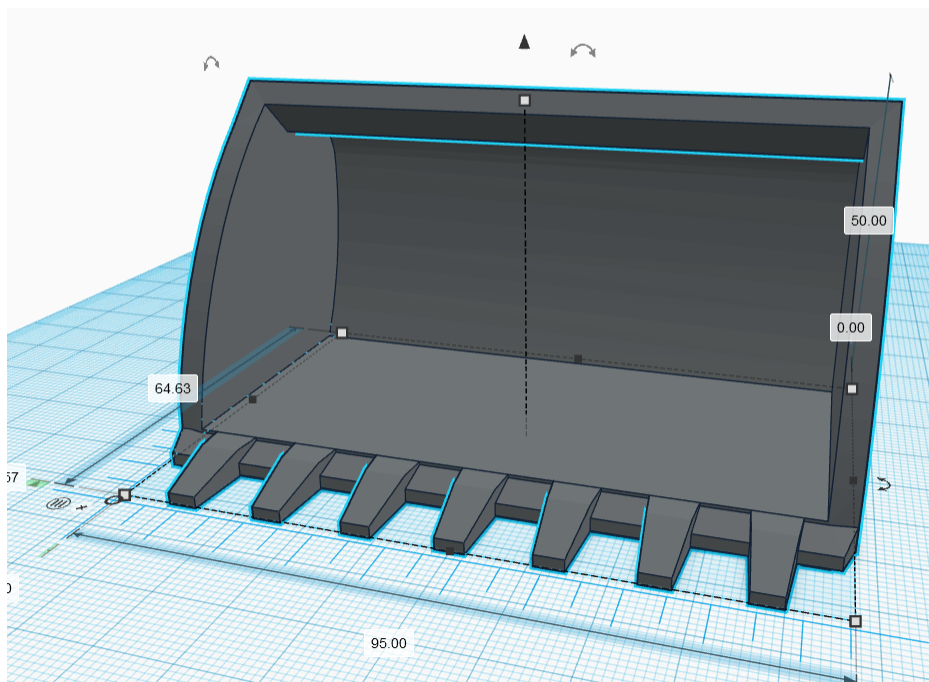 Mega Traktor Schaufel z.B. passend für Siku Modelle 1:32  z.B.6777 6778 - 3d druck