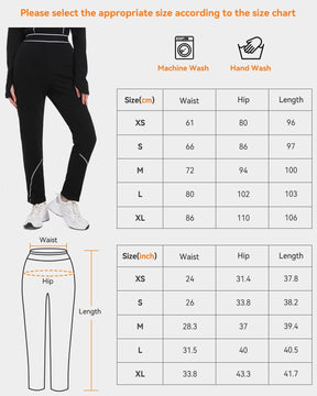 FERNIDA Damen Beheizte Hose, Thermounterwäsche Heizhose Thermo Leggings Mit Power Bank, Damen Beheizte Baselayer Hose,8 Heizkissen