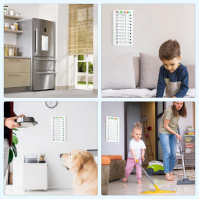 Checklist Board, Stick-On Task List, Reusable Memo Board for Children, Task Planner Children, Task List for Children (To-Do-Liste-2Pcs)