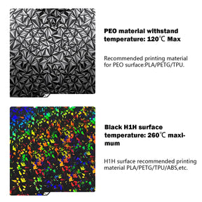 Kobra S1 Bauplatte 264 X276Mm Bauplatte Kobra S1 Combo Blatt Kobra S1 Federstahlblech Trümmer H1H +Diamant PEO Plattform Entfernbares Beheiztes Bett Für Anycubic 3D Drucker