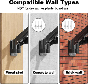 Monitor Wandhalterung 2 Monitore Für 17-32 Zoll Bildschirm, Monitorhalterung 2 Monitore Wand Mit Höhenverstellbar Neigbar Schwenkbar, Unterstützung Monitor Bis Zu 9 KG Pro Arm, VESA 75X75/100X100