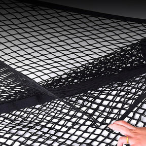 Hochelastisches Gepäcknetz Für Pickup-Trucks, Kofferraum Gepäcknetz & Anhängernetz, Auto-Gepäcknetz Mit Einhaken, Kofferraumnetztasche Für LKW, SUV, Usw (D, Doppelschicht)