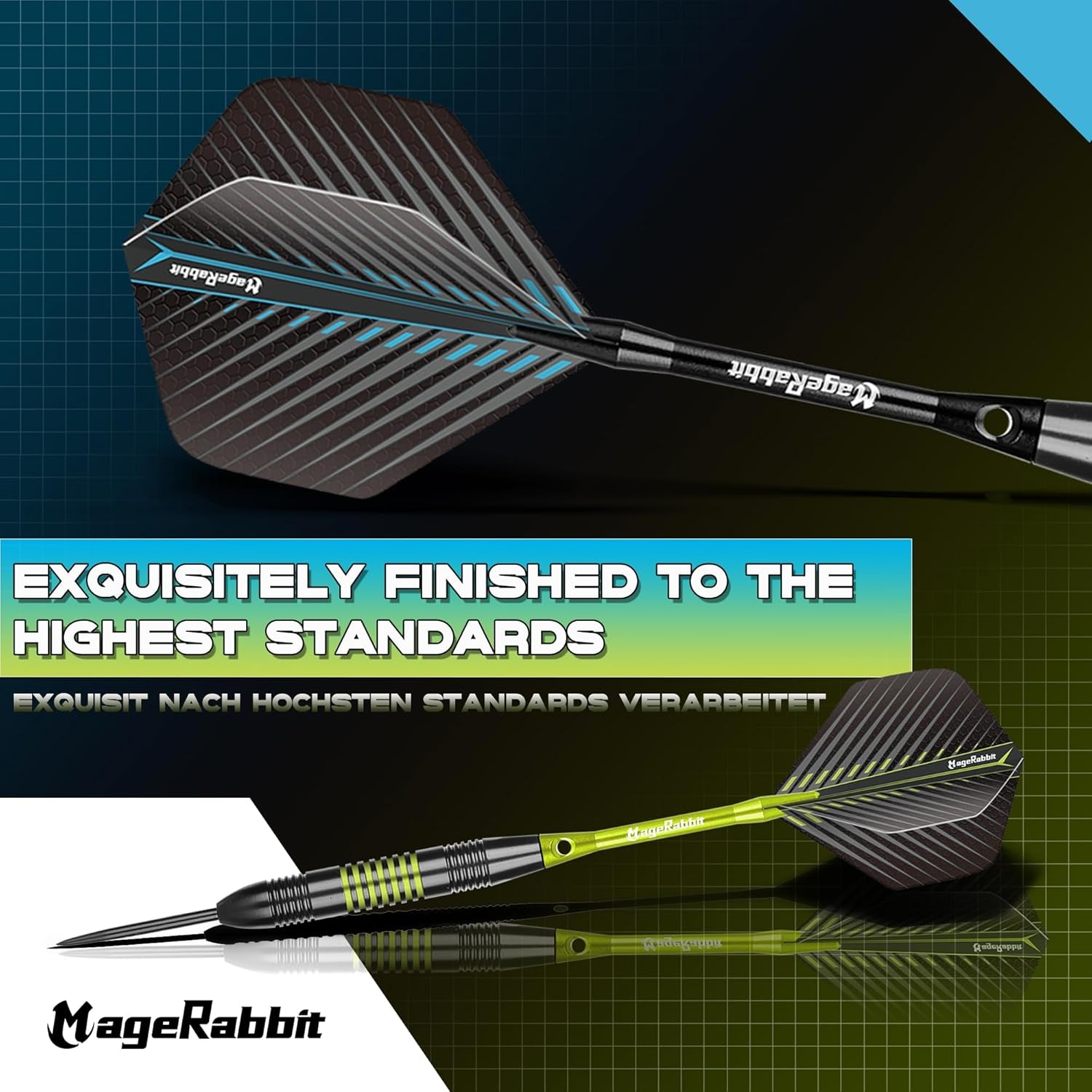 Dartpfeile Mit Metallspitze,12 Stück Steeldarts, 12 Aluminium Schaft Mit 24 Flights,Darts Zubehör. Profi Dartpfeile