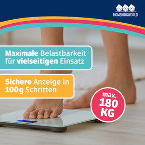 Homekidsworld Kombi-Waage Für Babys Und Erwachsene: Präzise Waage Für Babys Und Erwachsene, Personenwaage Digital Mit 50G Genauigkeit Von 0-180 Kg -, Körperwaage Ideal Für Neugeborene Als Babywaage