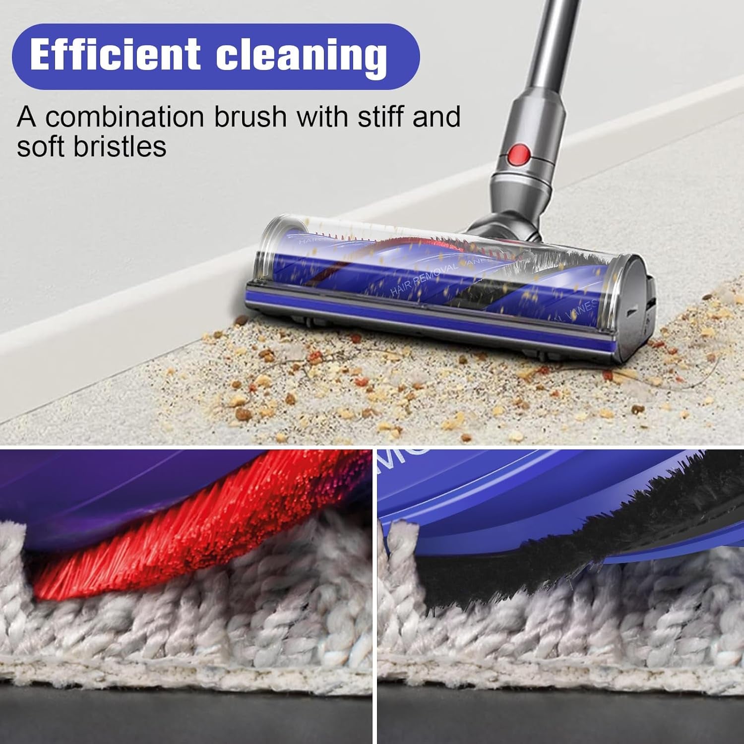 Ersatzteile Bürste Für Dyson V12 Detect Slim Anti-Verwirrung Bodendüse, Geeignet Für Hartholzböden Und Teppiche