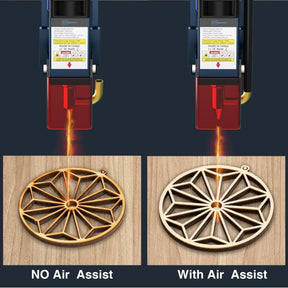Air Assist Laser, 18L/Min Luftpumpe Für Lasergravierer Mit Speed ​​Control, Laserpumpe Für Gravur Schneide Maschine, Kompatibel Mit S9/S10/A5 PRO/A10 PRO/TTS-55 PRO, Luftstromkontroll