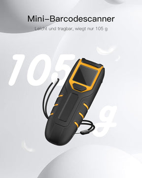 Inateck Barcode Scanner Bluetooth, 1D 2D QR Code Scanner Kabellos 2.4Ghz, Tragbarer Kabelloser Barcode-Scanner Mit Bildschirm, Handscanner Mit APP Und SDK, BCST-47