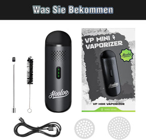 Kräuter Vaporizer, Premium Tragbarer Verdampfer Kräuter Schnelle Erwärmung, Außergewöhnlichen Dampf Vaporizer, 20S Heizzeit, Einfache Reinigung