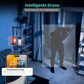 3K Wlan-Überwachungskamera, 360°, Nachtsicht, Bewegungserkennung, Zwei-Wege-Audio, 5G &2.4Ghz Wifi, Kompatibel Mit Alexa Und Google Home, Innenkamera, Weiß, Enthält 32G Tf-Karte