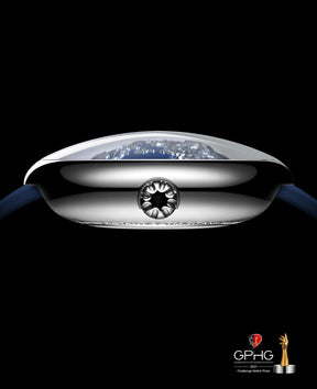 CIGA Design Automatik Uhr Herren - Blue Planet Armbanduhr Edelstahl/Titan/Keramik Mit Fluorkautschuk Armband