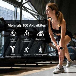 Legion GPS Smartwatch Damen -1.43‘’ AMOLED Display,100+ Sportmodi,5Atm Wasserdicht Fitnessuhr Mit 24/7 Herzfrequenz,Schlafmonitor Für Android Ios