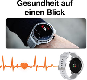 Legion GPS Smartwatch Damen -1.43‘’ AMOLED Display,100+ Sportmodi,5Atm Wasserdicht Fitnessuhr Mit 24/7 Herzfrequenz,Schlafmonitor Für Android Ios