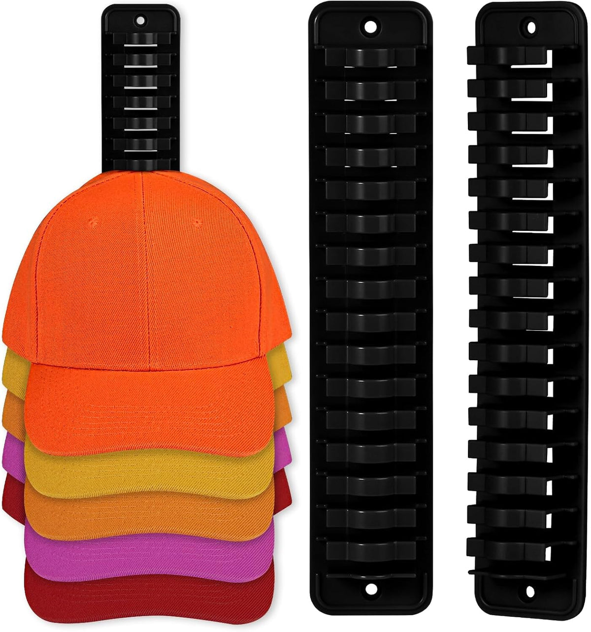 Selbstklebende Hut-Organizer Huthaken, Cap Halterung Wand, Hut-Halter Hutständer Haken, Kappenhaken Für Die Wandmontage Hutaufbewahrung Huthalter Für Baseball Kappe, 2 Stück