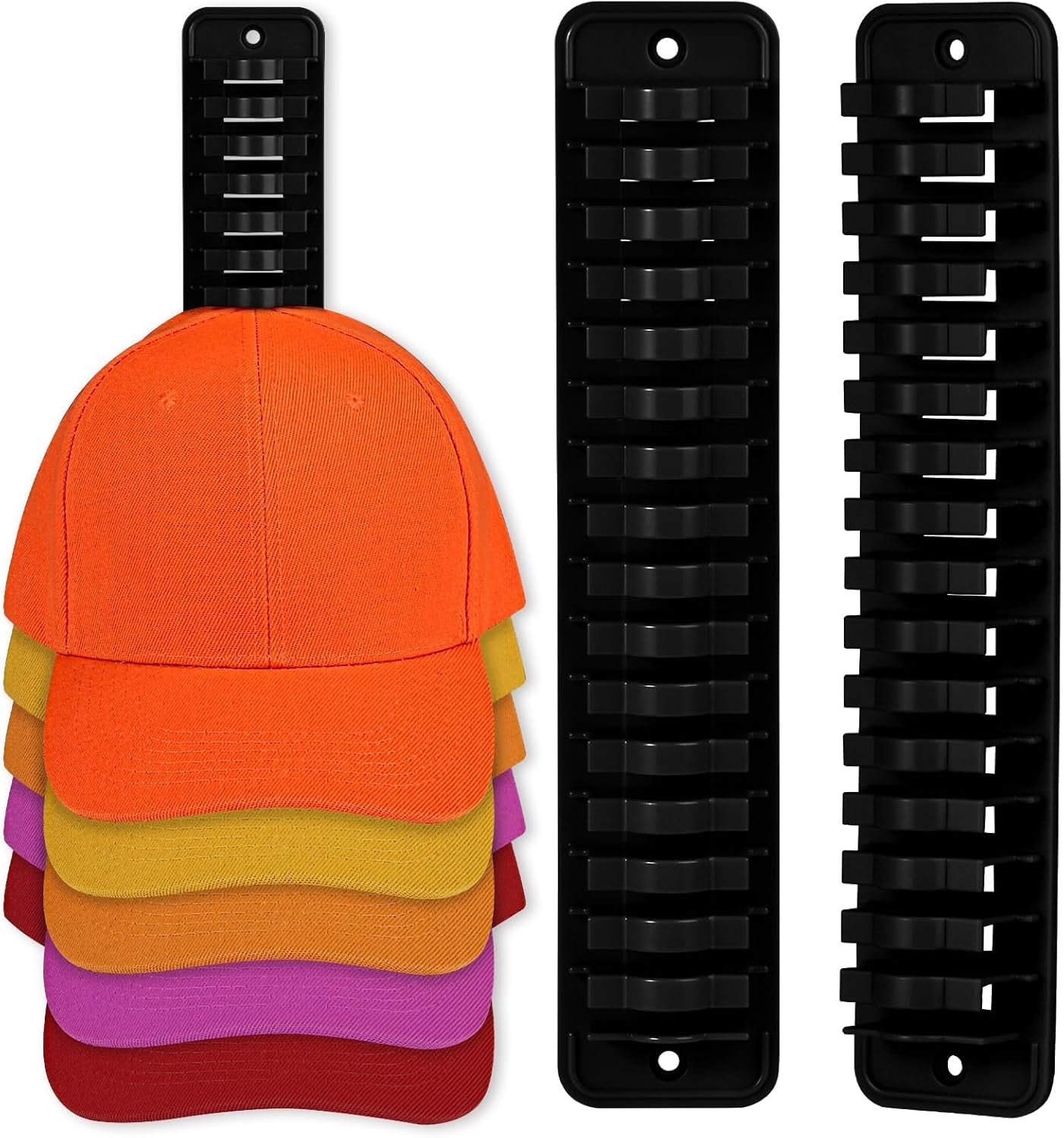 Selbstklebende Hut-Organizer Huthaken, Cap Halterung Wand, Hut-Halter Hutständer Haken, Kappenhaken Für Die Wandmontage Hutaufbewahrung Huthalter Für Baseball Kappe, 2 Stück