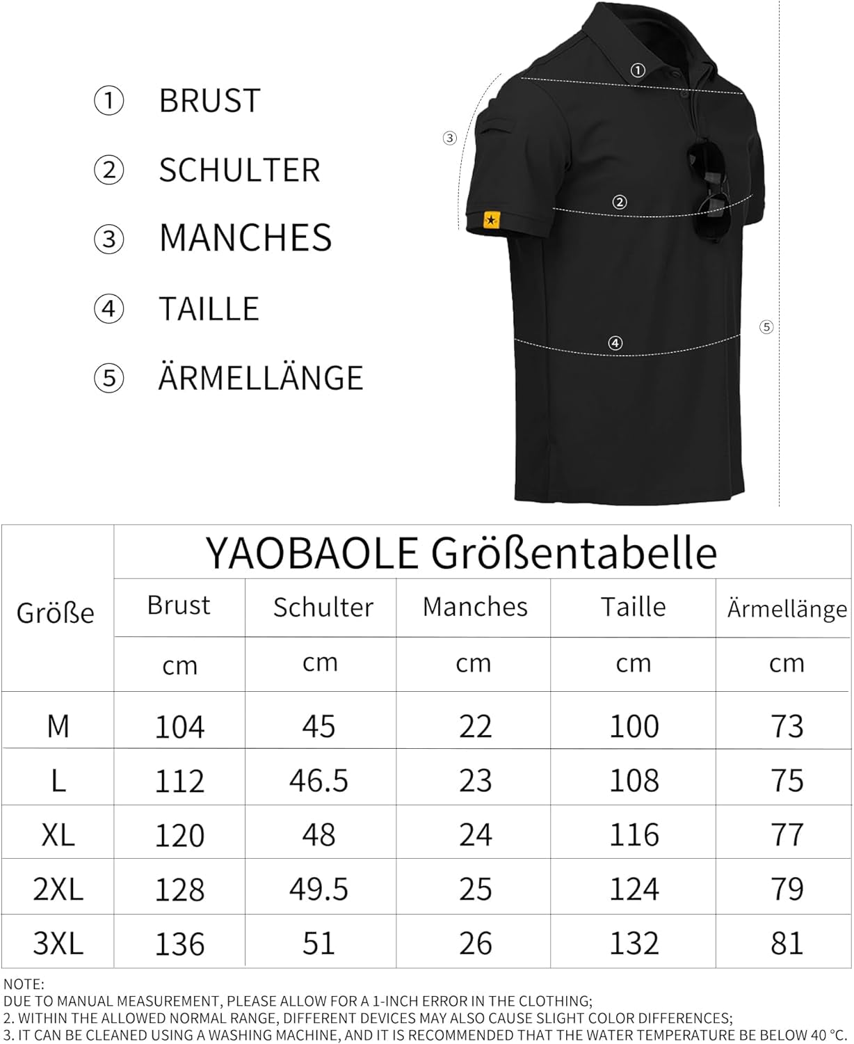 Herren Poloshirt Kurzarm – Unifarbenes Freizeit Polohemd, Atmungsaktives Sommer Poloshirt Mit Kragen Und Knopfleiste