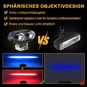 Dinfu 2Pcs 30W LED Gabelstapler Leuchtet Seitenleuchten Warnscheinwerfer Sicherheitswarnleuchte 12-80V Staplerwarnleuchte Für Autos Stapler Fahrzeug Rückwärtsfahre