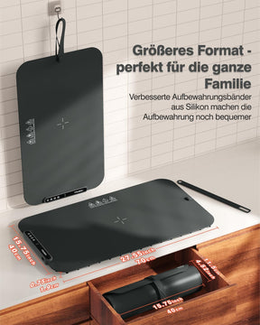 Warmhalteplatte Für Speisen, Speisenwärmer Ganzflächige Erwärmung Einstellbare Temperaturkontrolle, Tragbare Und Faltbare Heizplatte Mit Nano-Silikonmaterial Für Warm Halten Oder Auftauen