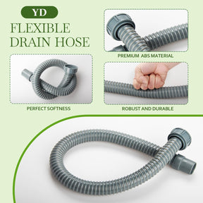 Regenwassersammler, 70-100Mm Fallrohr Regensammler Speedy, Regendieb Wasserfangsystem Mit 1M Schlauch, Regentonnen Anschluss Verbinder Set Mit Montagezubehör Für Dächer Bis 80 M²