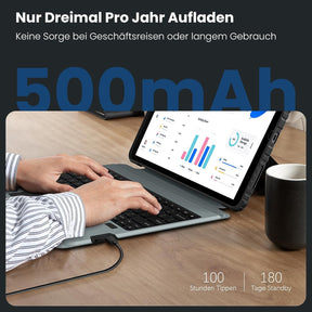 Nillkin Ipad Pro 13 Zoll (M4, 2024) Hülle Mit Tastatur, Robuste Tastaturhülle Mit Kamerabedeckung,Verstellbar, Abnehmbar,Magischem Trackpad, 7-Farben-Hintergrundbeleuchtung,Schwarz