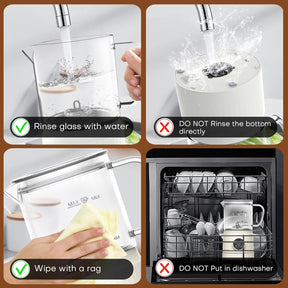 4 in 1 Milchaufschäumer Elektrisch Und Milchwärmer, Automatische Milchschäumer Für Heiß & Kalt, Elektrischer Milchaufschäumer Visuelles Glas, Schaum Maker Für Kaffee, Latte, Cappuccino, Weiß