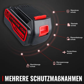LB2X4020 5,0Ah Ersatzakku Für Black+Decker 18V Akku 20V Max Li-Ion Kompatibel Mit Black & Decker 18V/20V Maxlb20 LBX20 LBXR20 LBXR2020-OPE LBXR20B-2 LST220 BL1518 BL2018 GKC1825L GTC1850L20
