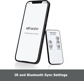 WILLOWYBE Tragbare Dampfbadsauna Mit Bluetooth-Steuerung, Dampfer, Körperzelt, Klappstuhl | Persönliches Heim-Spa