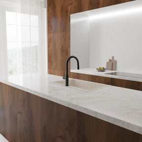 SCHÜTTE 79566 Blackpool Küchenarmatur Mit Ausziehbarer Geschirrbrause, 360 Grad Wasserhahn Für Die Küche, Mischbatterie Mit Einhebelmischer, Spültischarmatur Mit Brause Ausziehbar in Schwarz