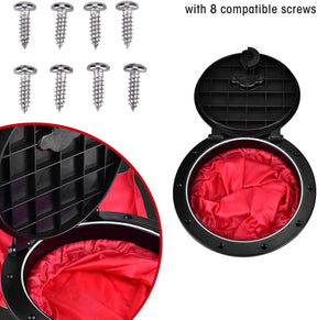 Kajak-Luken, Kajak Lukendeckel Abdeckung Aus Nylon Ausgestattet Mit Schrauben Und Roter Wasserdichter Tasche Hilft, Schäden an Luken Zu Reduzieren, Kajak-Luken-Abdeckung Für Fischerei Navigation