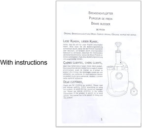 Zoomtools 3L Bremsenentlüftungsgerät Auto Bremsenentlüfter Bremsflüssigkeitswechselgerät Für E20 (Adapter Ø45Mm) | Ssigkeitspumpe Hydraulische Bremse Mit 1L Absaugbehälter
