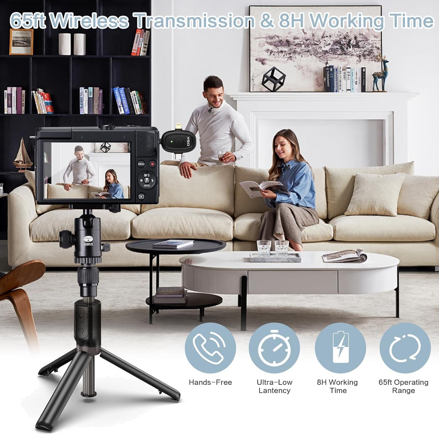 Mini Wireless Lavalier Mikrofon Für Kamera Und Computer, Arbeitszeit Bis Zu 9 Stunden, Mit Abgestufter Rauschunterdrückung, Geeignet Für Tiktok