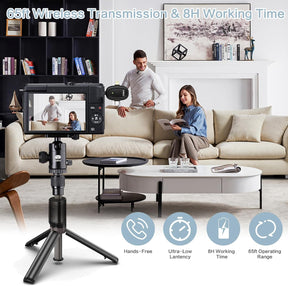 Mini Wireless Lavalier Mikrofon Für Kamera Und Computer, Arbeitszeit Bis Zu 9 Stunden, Mit Abgestufter Rauschunterdrückung, Geeignet Für Tiktok