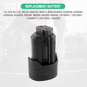 EICHXO 12V 3.0Ah Lithium L1215 Ersatzakku Kompatibel Mit AEG 12V Akku L1215 L1215P L1215R R86048 BLL12C BS12C BS12C2 BSS12C BWS12 BWS12CBWS