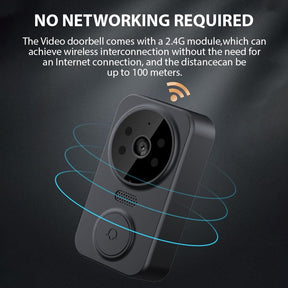 Irishom Visuelle Türklingel, Kabellos, Mit Ips-Display Von 10,9 Cm (4,3 Zoll), 2,4 G, Intelligente Videoüberwachung, High Definition, Bidirektional, Für Villa/Büro/Wohnung