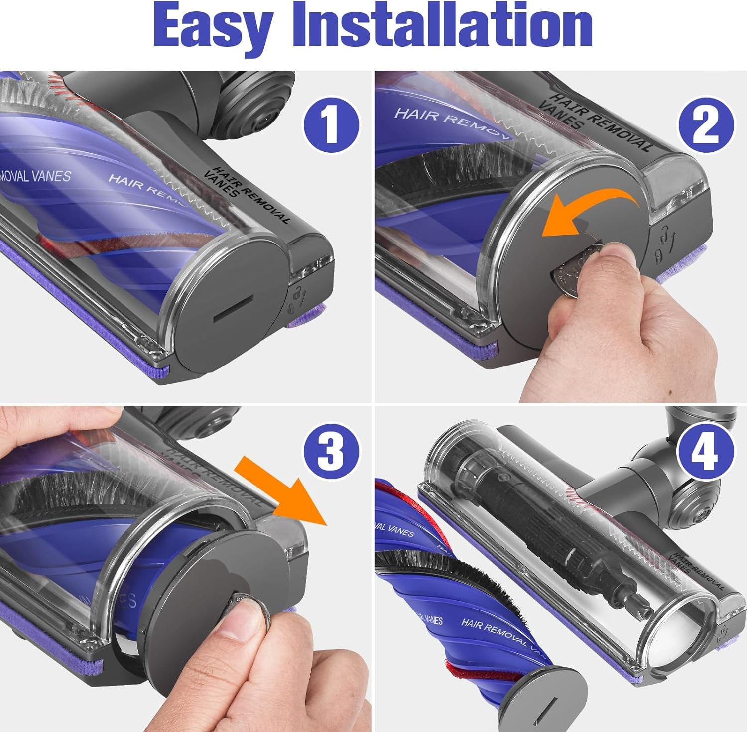 Ersatzteile Bürste Für Dyson V12 Detect Slim Anti-Verwirrung Bodendüse, Geeignet Für Hartholzböden Und Teppiche