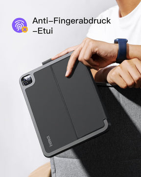 Inateck Ultraleichte Hülle Mit Tastatur Für Ipad 10 Gen,11 Gen. A16 2025 11 Zoll,Ipad Air 11" M3/M2 (2025/2024),Air 5/4,Pro 11 4/3/2/1,7-Farbiger Beleuchtung,Mit Stifthalter,Qwertz,Airtap BK2007-RGB