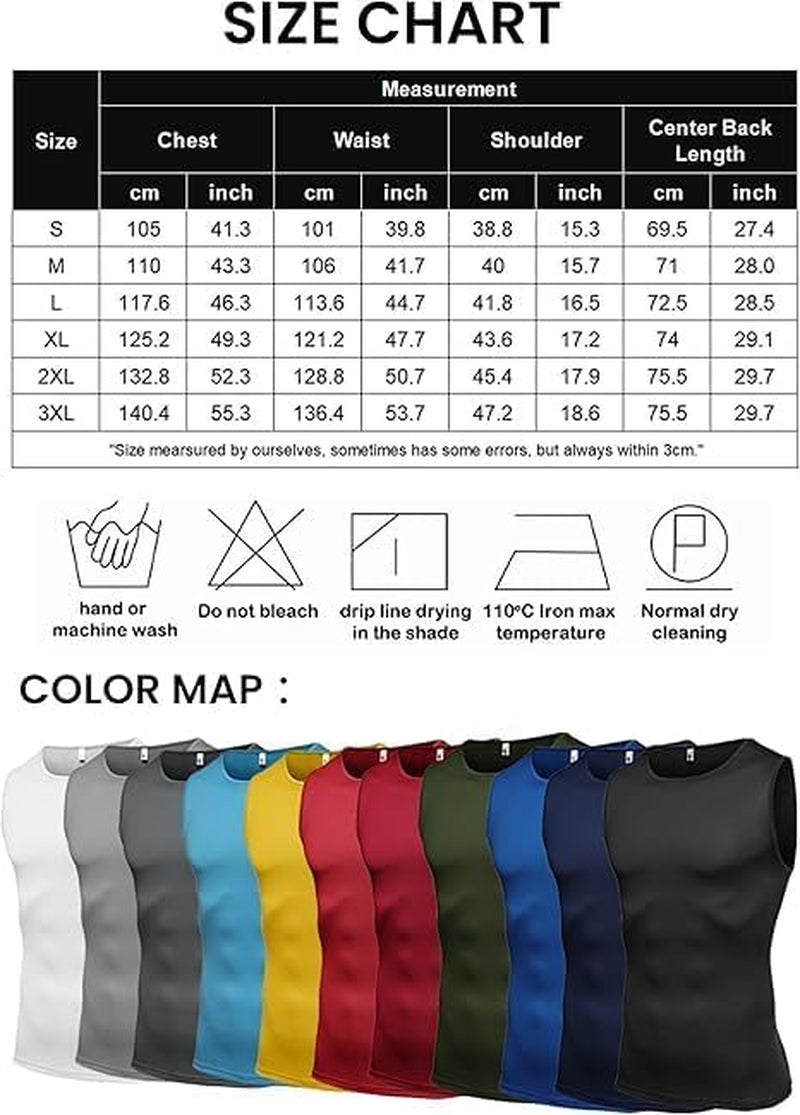 COOFANDY Tank Top Herren Ärmellos GMY T-Shirt Muskelshirts Schnelltrocknendes Bodybuilding Funktionsshirt Laufshirt Sport Shirts