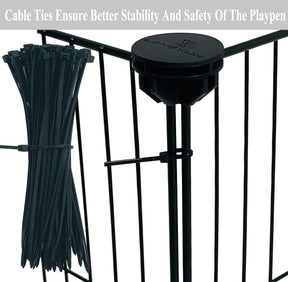 PILIN Kaninchengehege, Metallzaun, Drahtkäfig Mit Wasserdichter Matte, DIY Montage Von Verschiedenen Größen Von Metalldrahtkäfig 30X38 12Pcs