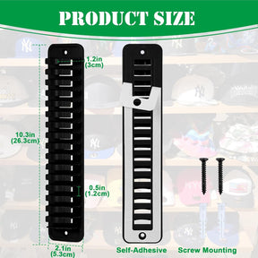 Selbstklebende Hut-Organizer Huthaken, Cap Halterung Wand, Hut-Halter Hutständer Haken, Kappenhaken Für Die Wandmontage Hutaufbewahrung Huthalter Für Baseball Kappe, 2 Stück